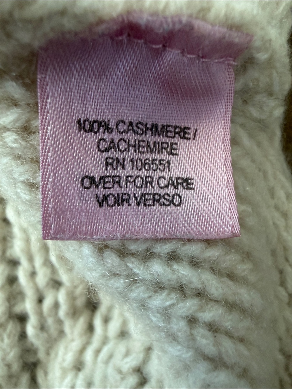 Calypso St. Barth Cream 100% Cashmere Cable Knit Crewneck Sweater S - Picture 8 of 10